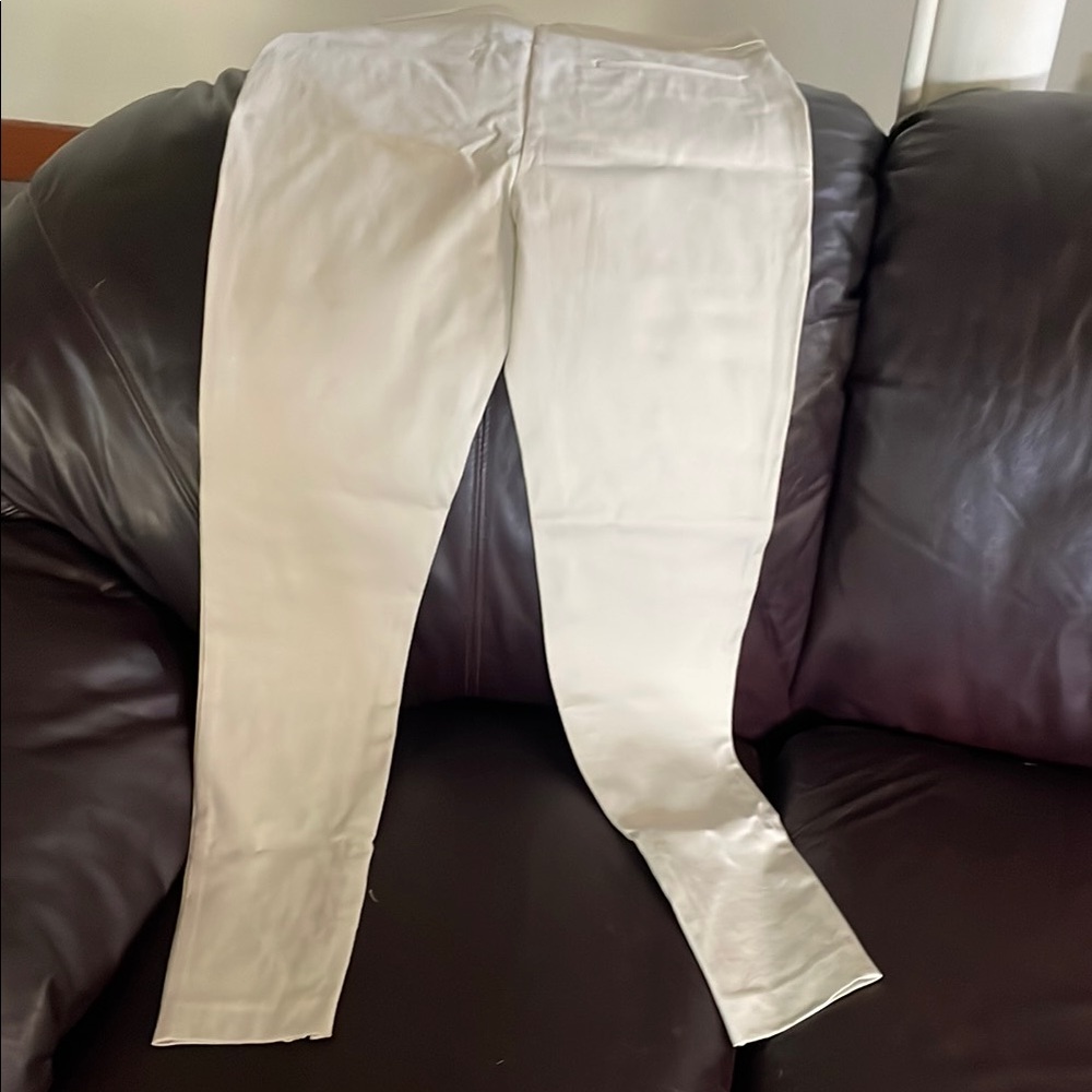 Ann Taylor Cream Skinny Pants